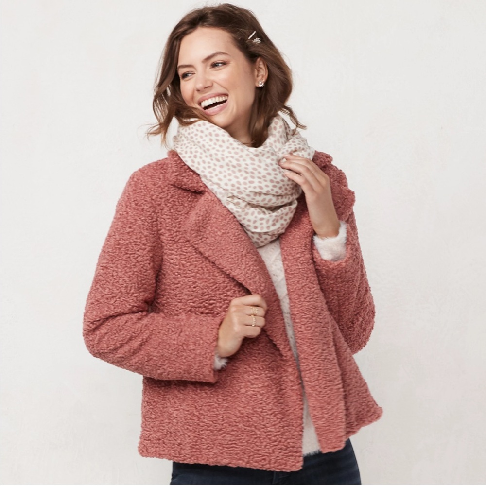 Lauren Conrad Fuzzy Teddy Jacket